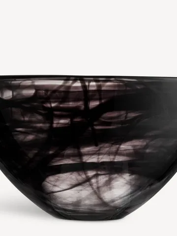 Contrast kulho 230 mm - Svart-svart. - Kosta Boda