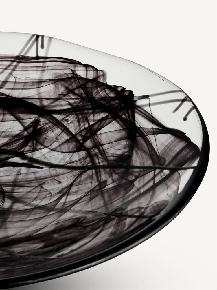 Contrast vati 380 mm, Musta-musta Kosta Boda