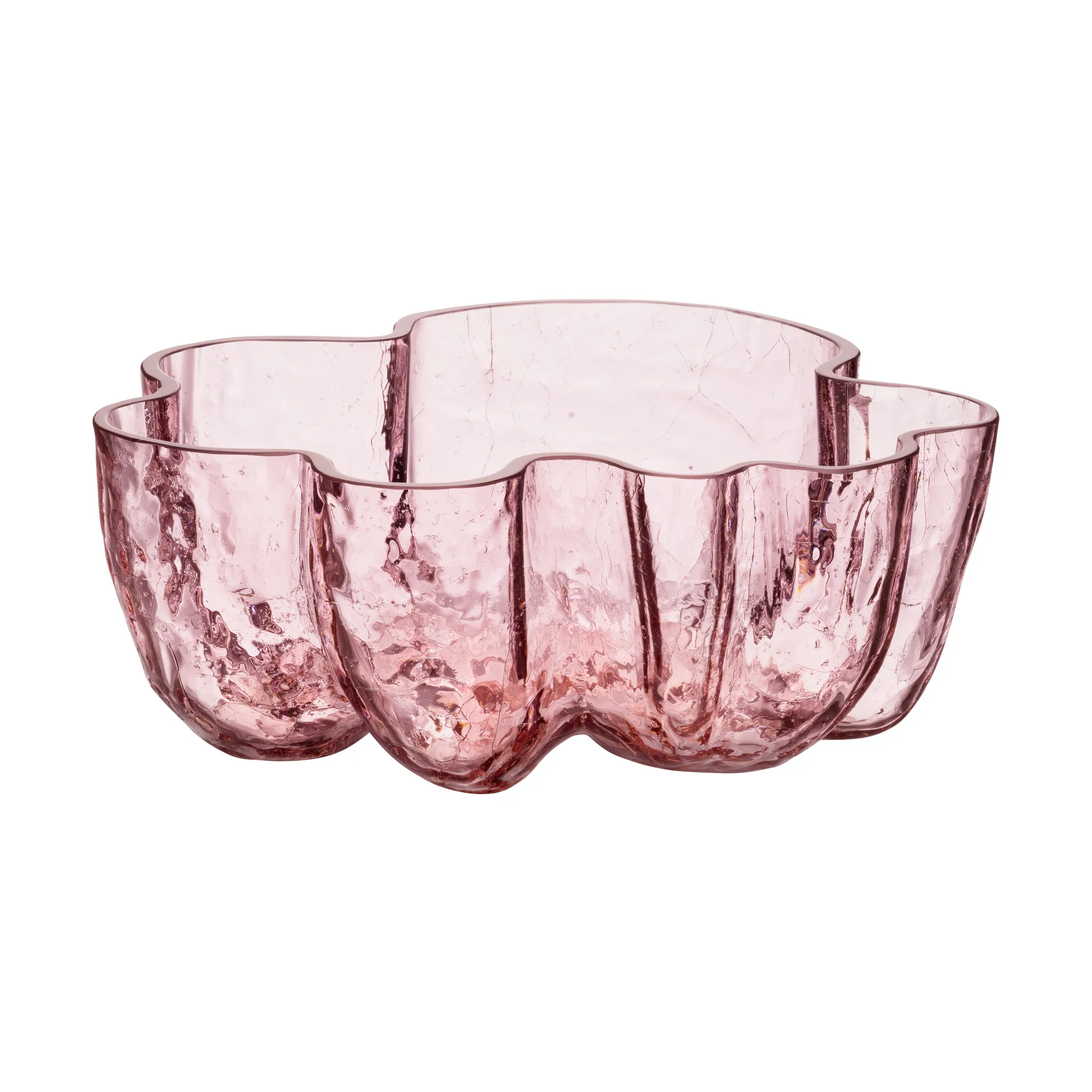 Crackle kulho 10,5 cm, Vaaleanpunainen Kosta Boda