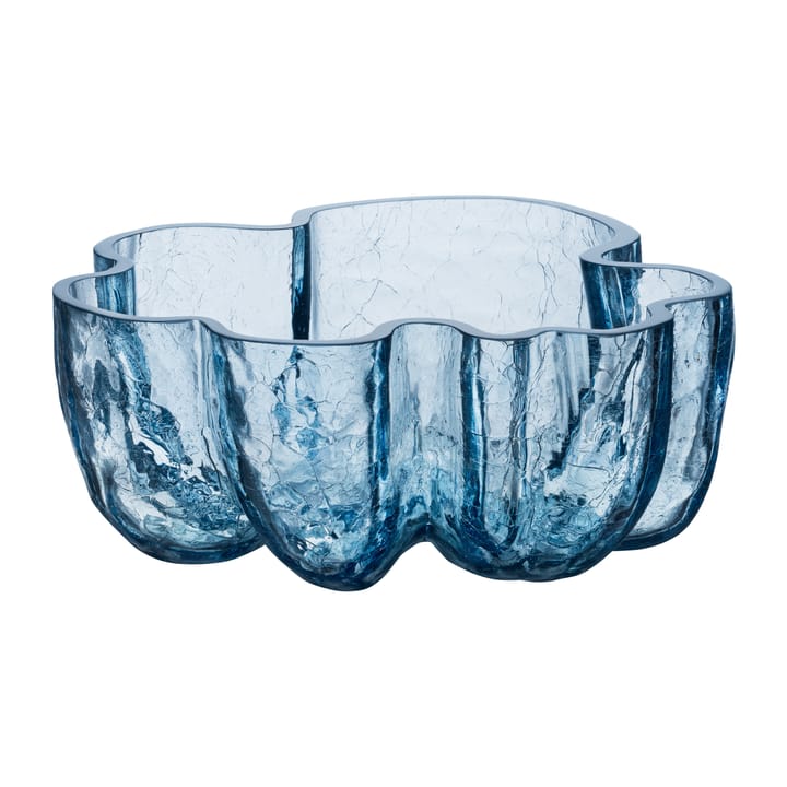 Crackle kulho 105 mm, Pyöreä lasi (Sininen) Kosta Boda