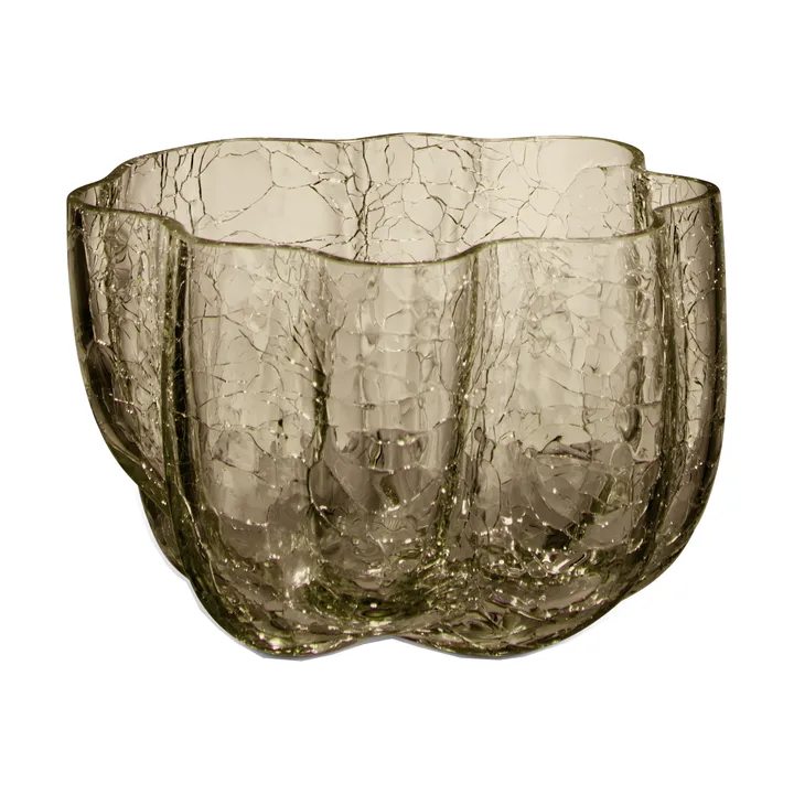 Crackle kynttilälyhty 5,8 cm - taupe - Kosta Boda