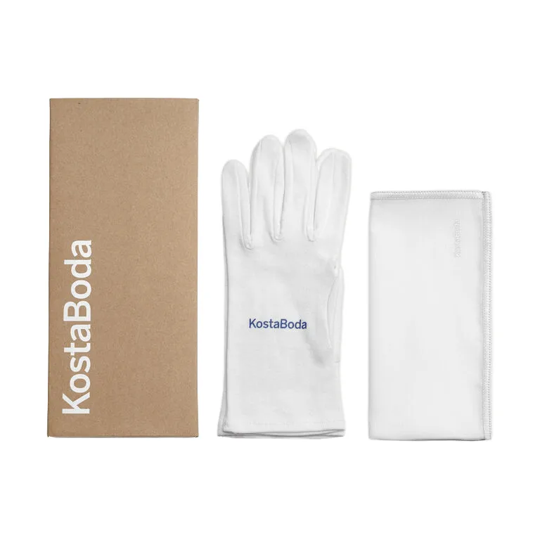Kosta Boda glass care set box, Valkoinen, medium Kosta Boda