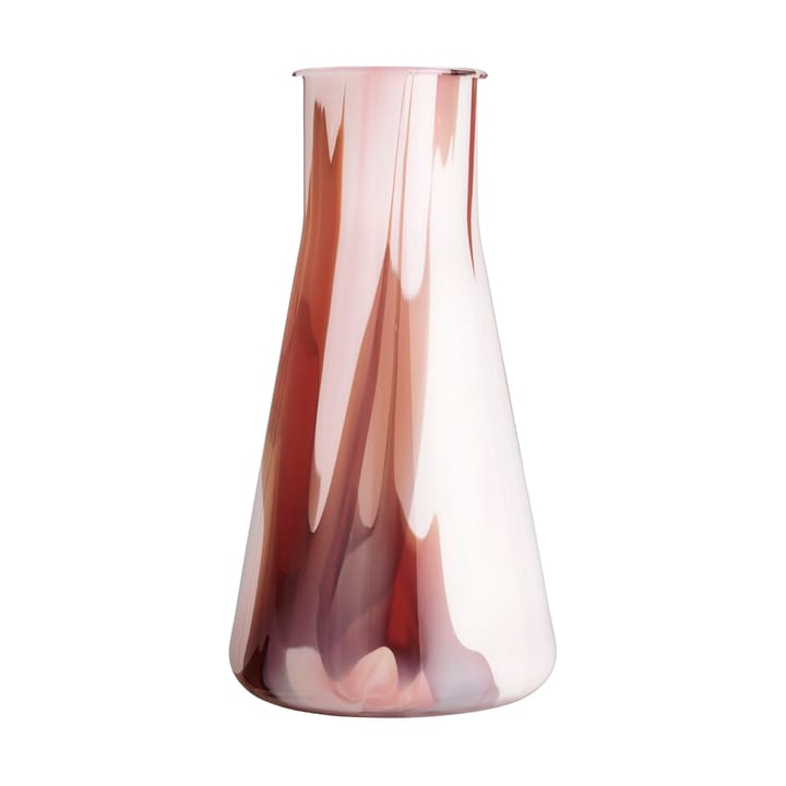 Lab erlenmeyer maljakko 30,5 cm - Punainen-valkoinen-pinkki - Kosta Boda