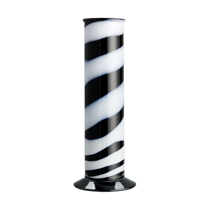 Lab-sylinterimaljakko 30 cm - Musta-valkoinen - Kosta Boda