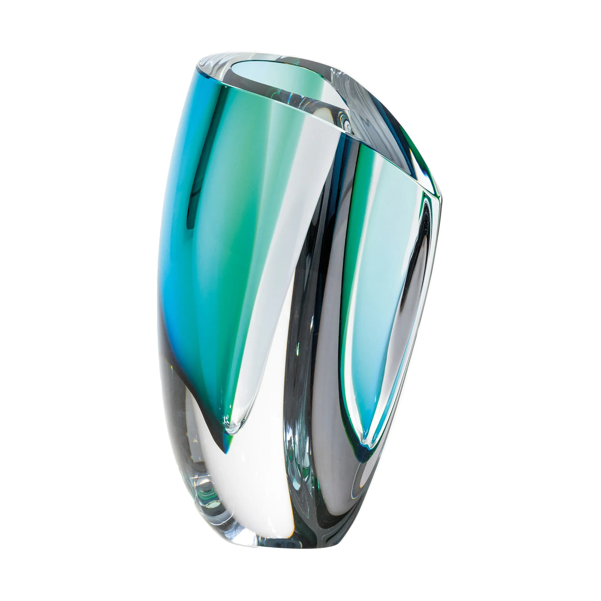 Mirage maljakko 31 cm, Vihreä-sininen Kosta Boda