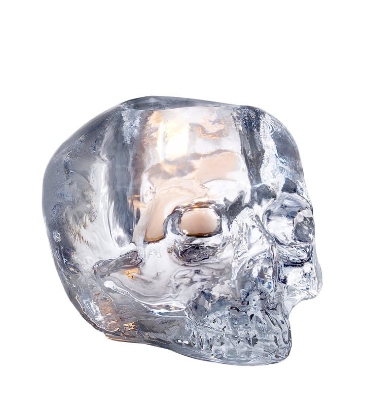 Skull kynttilälyhty 8,5 cm, kirkas lasi Kosta Boda