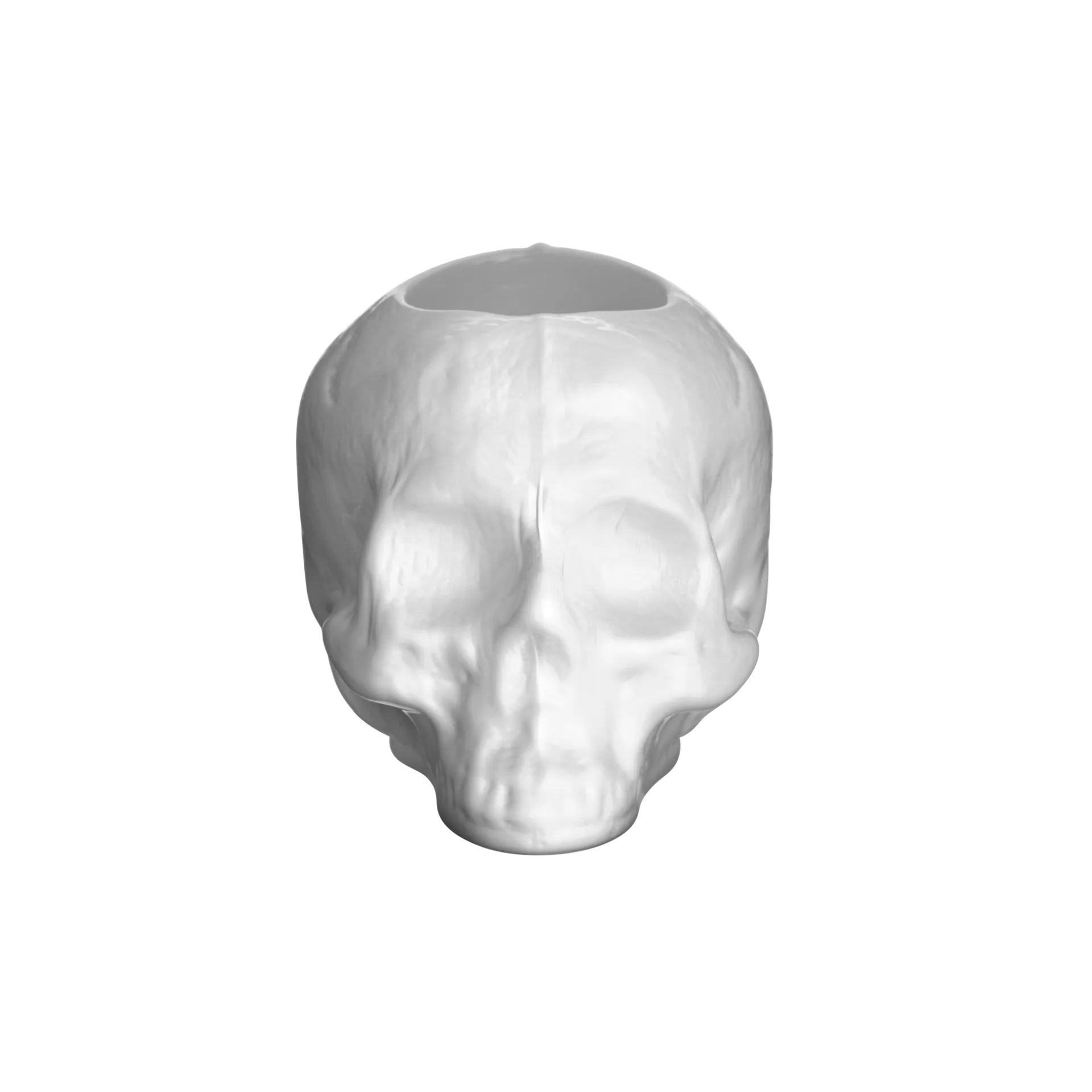 Skull kynttilälyhty 8,5 cm, Valkoinen Kosta Boda