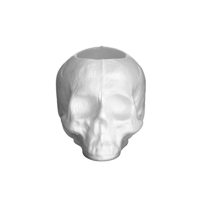 Skull kynttilälyhty 8,5 cm - Valkoinen - Kosta Boda