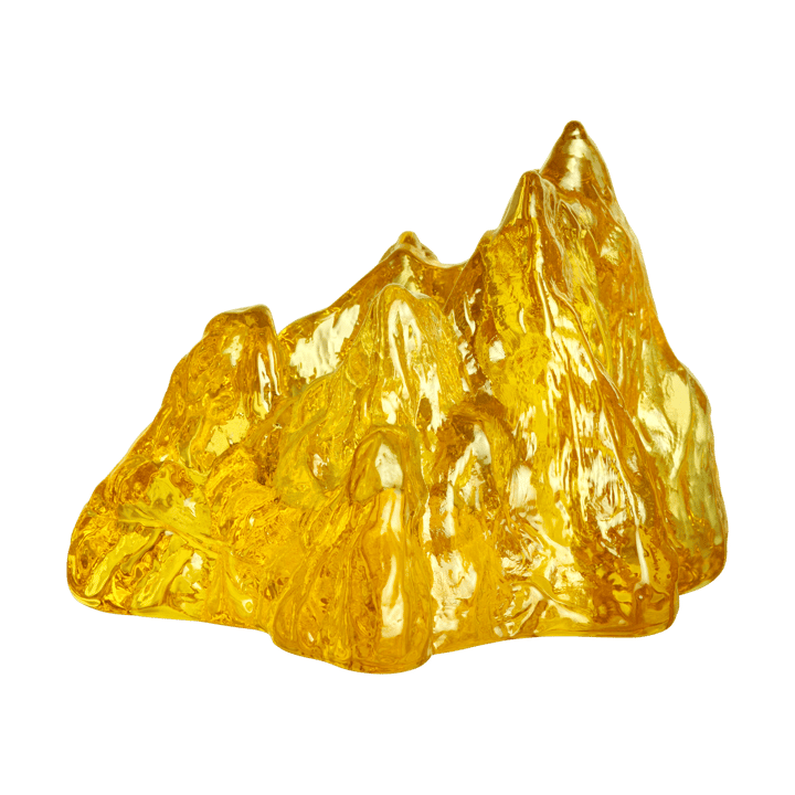 The Rock kynttilälyhty 91 mm, Keltainen Kosta Boda