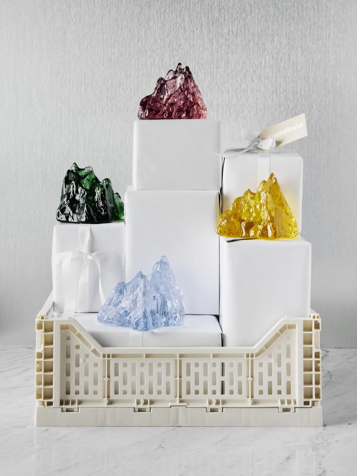 The Rock kynttilälyhty 91 mm, Smaragdin vihreä Kosta Boda