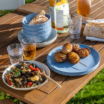 Club kulho Ø16,2 cm 4-pack biokierrätysmuovi - Nature flower blue - Koziol