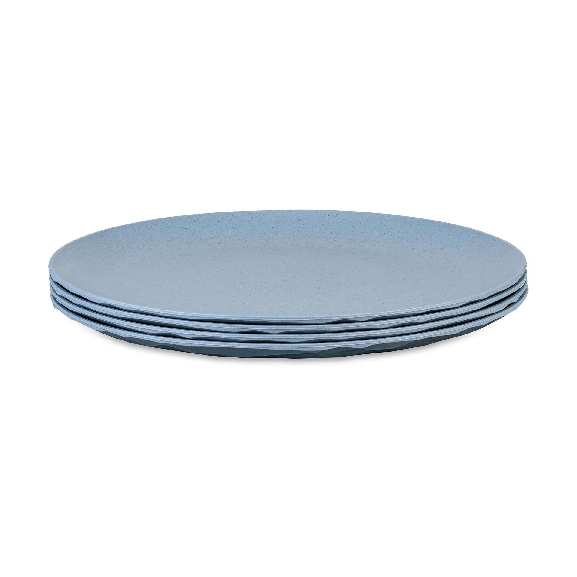 Club lautanen Ø26 cm 4-pack biokierrätysmuovi, Nature flower blue Koziol