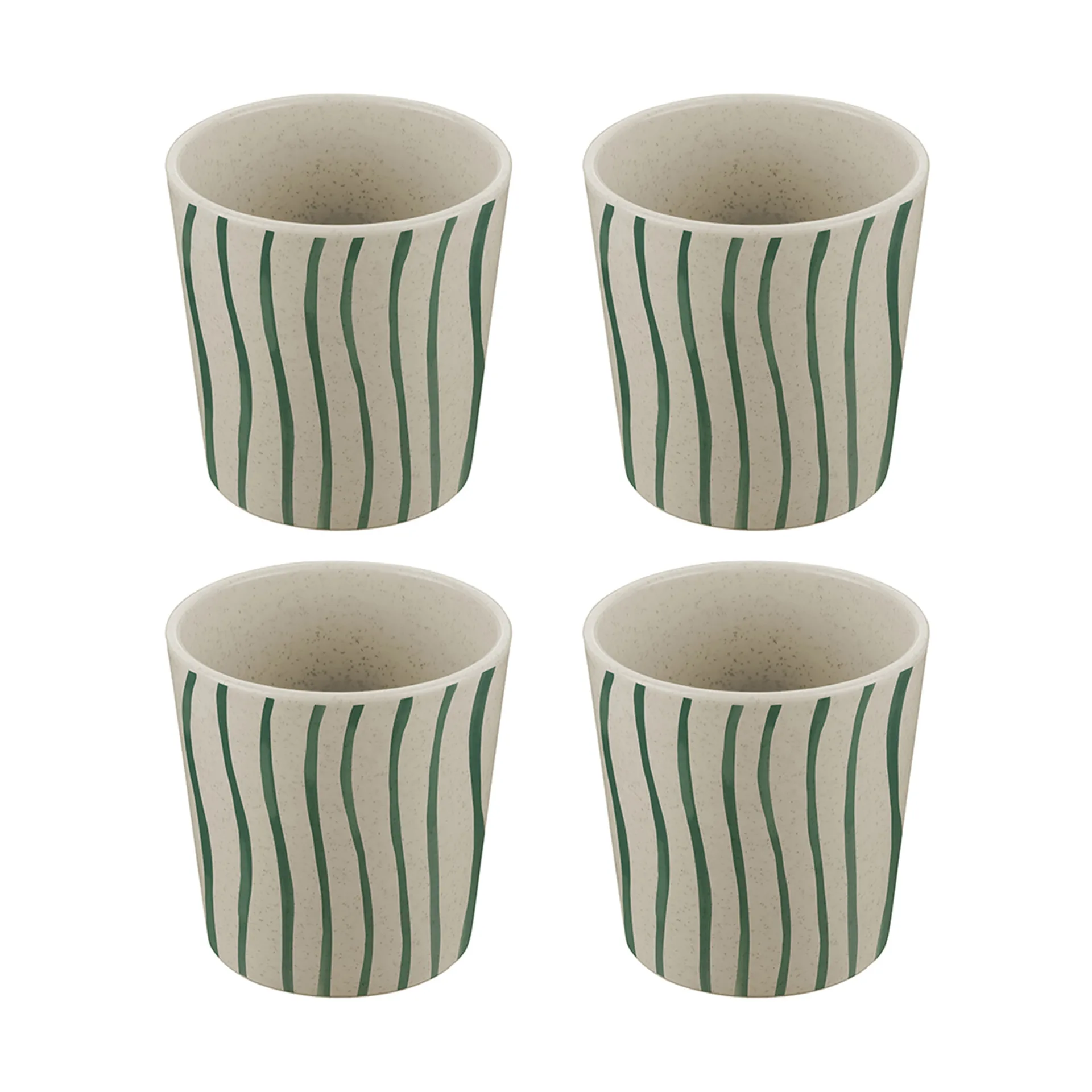 Connect kuppi S 19 cl 4-pakkaus, Monstera stripes Koziol