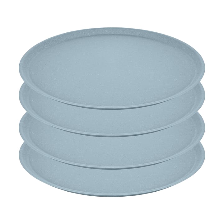 Connect lautanen Ø 25,5 cm 4-pakkaus - Nature flower blue - Koziol