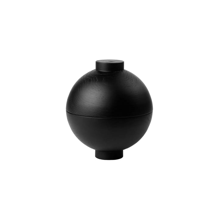 Wooden Sphere kulho XL Ø16x18 cm - Musta - Kristina Dam Studio