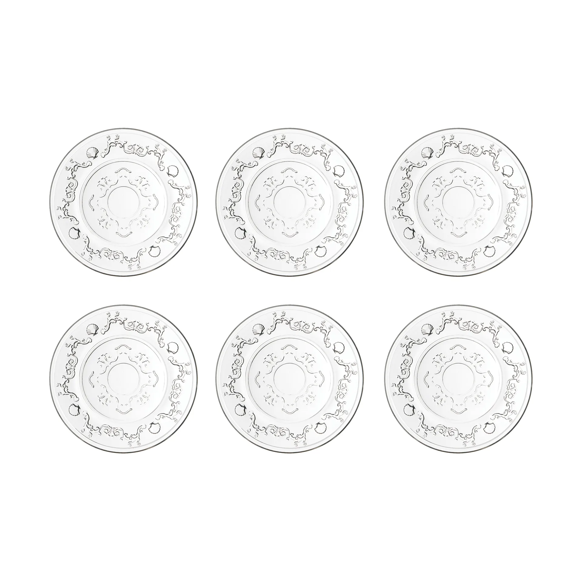 Versailles lautanen 6-pack, Lasi La Rochère