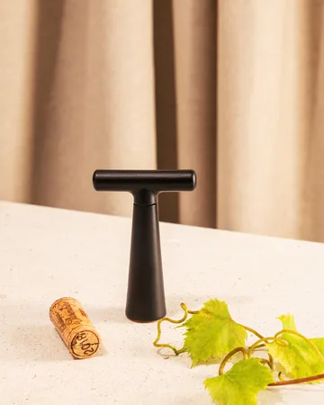 Le Vigneron viinipullonavaaja - Musta - L'Atelier du Vin