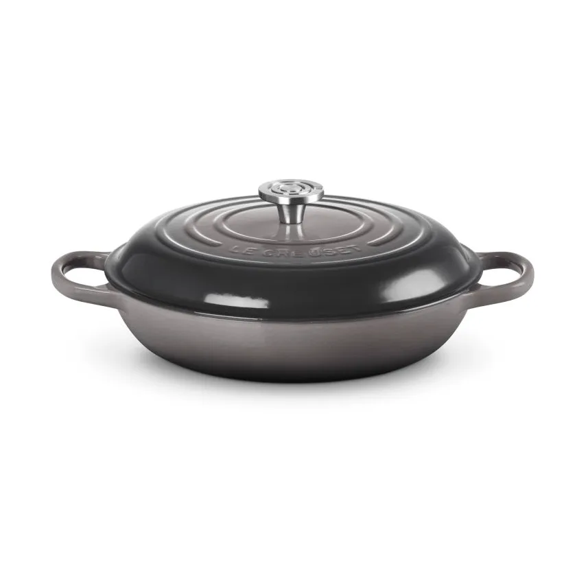 Le Creuset Classic valurauta buffeekasari lasikannella, Flint, 3,5 l Le Creuset