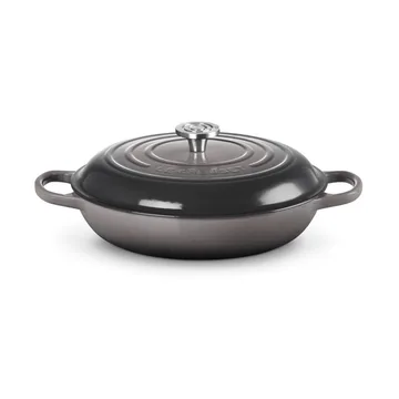 Le Creuset Classic valurauta buffeekasari lasikannella - Flint, 3,5 l - Le Creuset