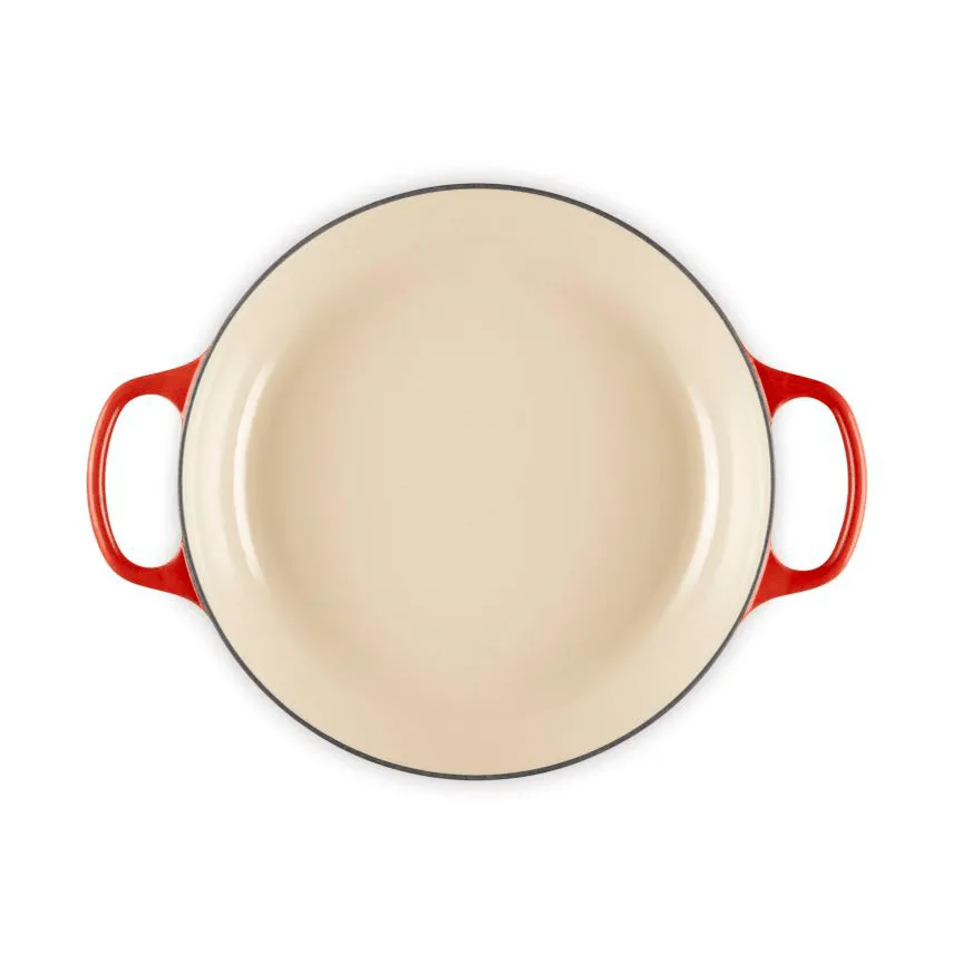 Le Creuset Classic valurauta buffeekasari lasikannella, Kirsikanpunainen, 3,5 l Le Creuset