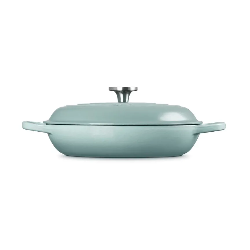 Le Creuset Classic valurauta buffeekasari lasikannella, Merisuola, 3,5 l Le Creuset