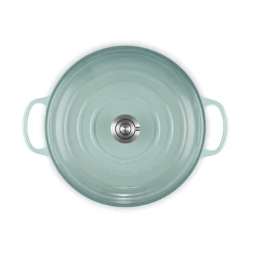 Le Creuset Classic valurauta buffeekasari lasikannella - Merisuola, 3,5 l - Le Creuset