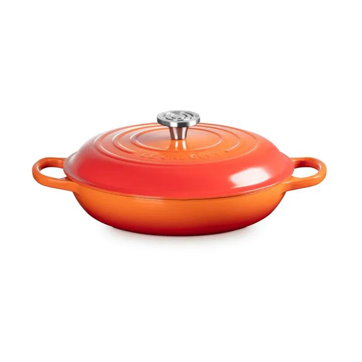 Le Creuset Classic valurauta buffeekasari lasikannella - Volcanic, 3,5 l - Le Creuset