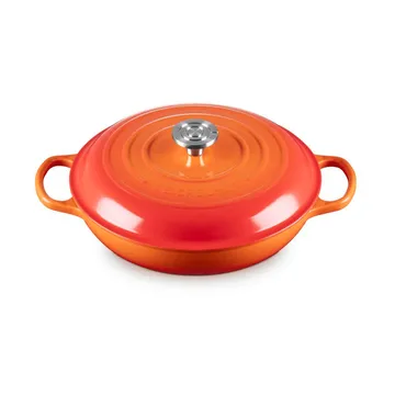Le Creuset Classic valurauta buffeekasari lasikannella - Volcanic, 3,5 l - Le Creuset