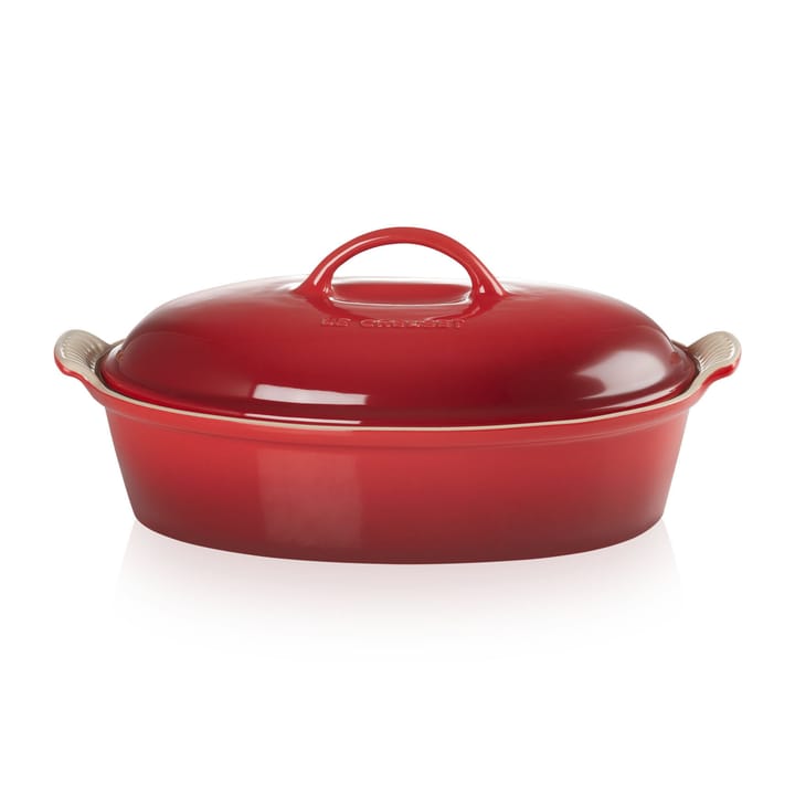 Le Creuset Heritage ovaali uunivuoka kannella 3,8 l, Cerise Le Creuset