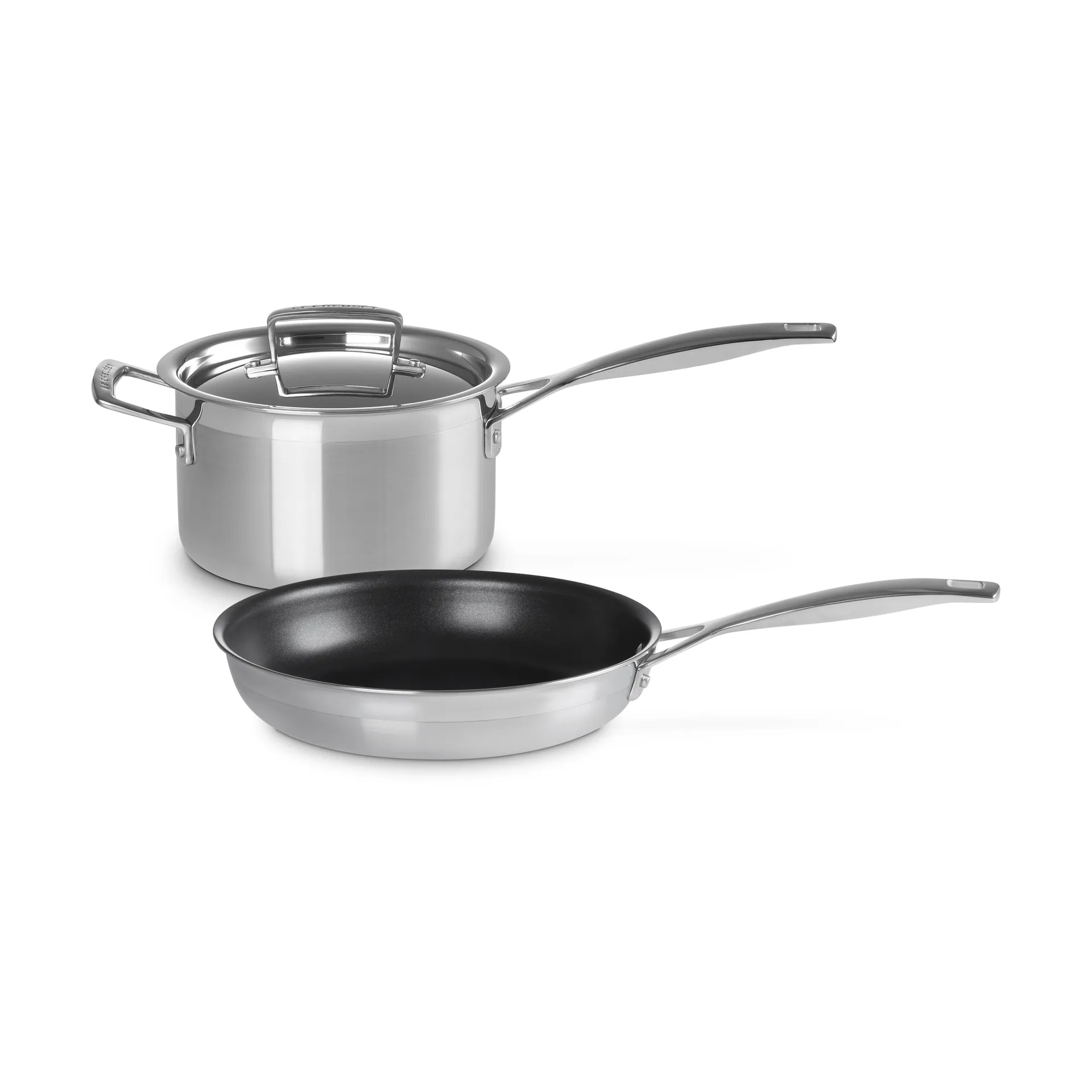 Le Creuset kattila- ja paistinpannusetti, Ruostumatonta terästä, 2 osaa Le Creuset