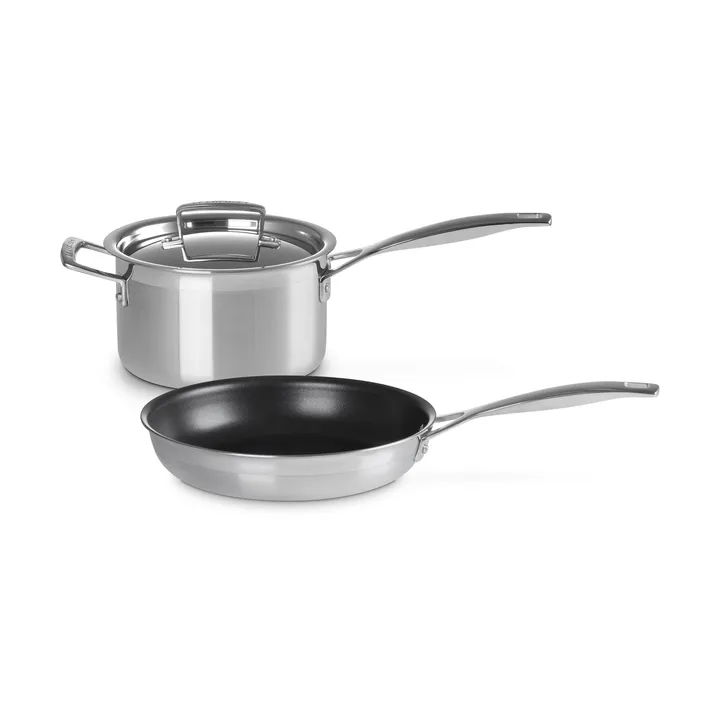 Le Creuset kattila- ja paistinpannusetti - Ruostumatonta terästä, 2 osaa - Le Creuset