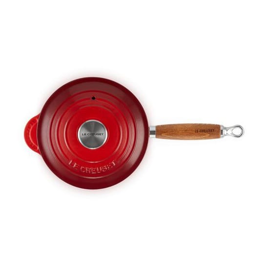 Le Creuset -kattila puukahvalla 1,8 l, Cerise Le Creuset