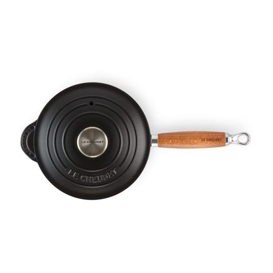 Le Creuset -kattila puukahvalla 1,8 l, Matte black Le Creuset