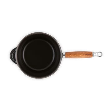 Le Creuset -kattila puukahvalla 1,8 l - Matte black - Le Creuset