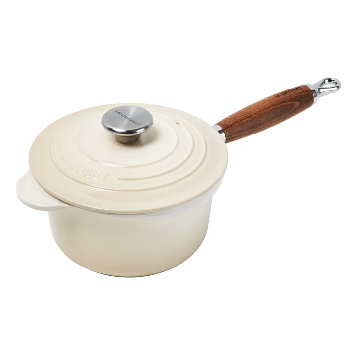 Le Creuset -kattila puukahvalla 1,8 l, Meringue Le Creuset