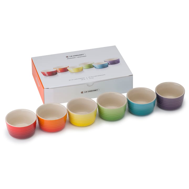 Le Creuset lahjasetti mini annosvuoat 6-pakkaus, Rainbow Le Creuset