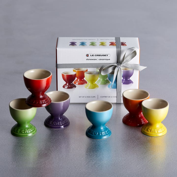 Le Creuset lahjasetti munakuppi 6-pakkaus, Rainbow Le Creuset