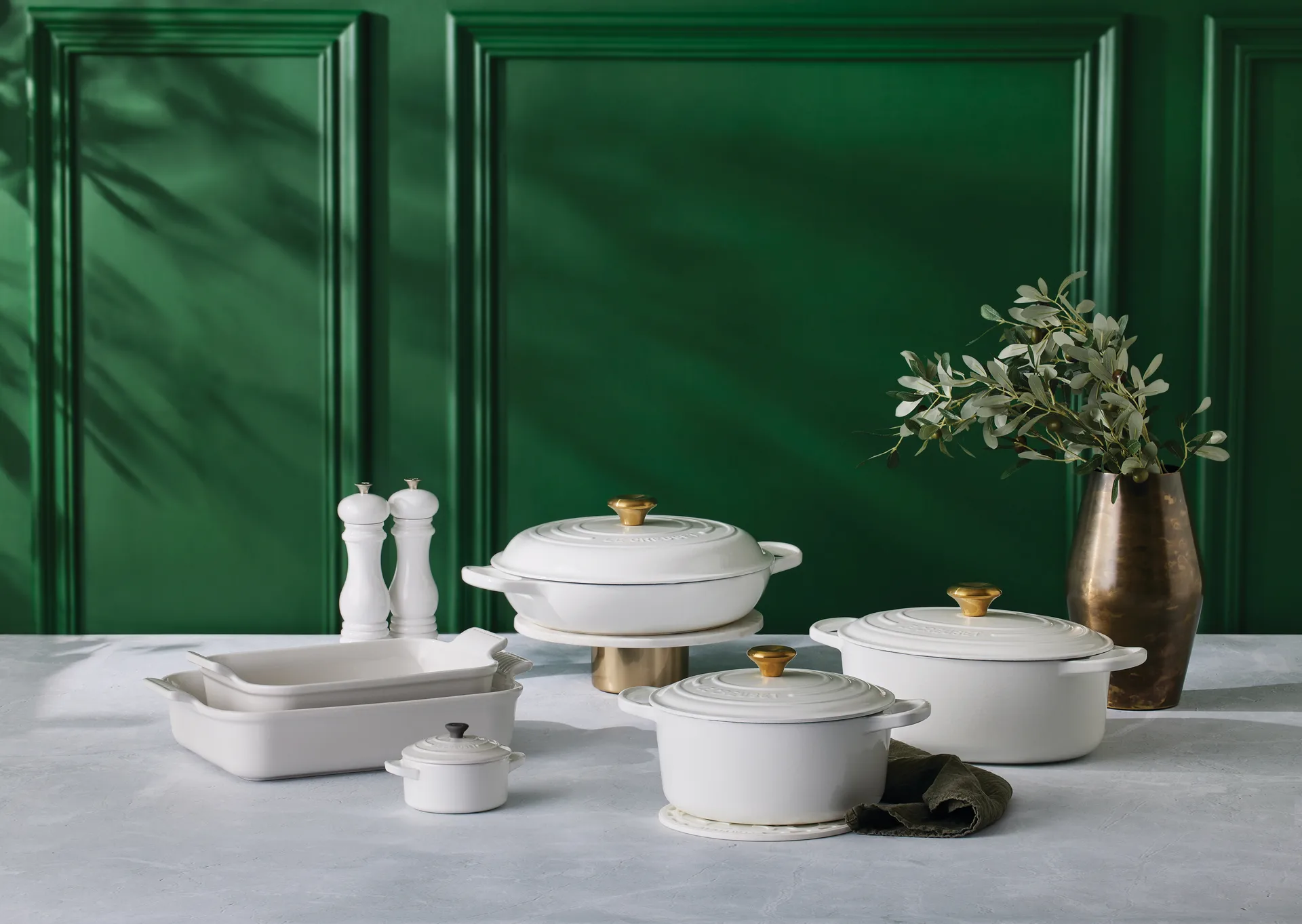 Le Creuset -pippurimylly 21 cm, Valkokulta Le Creuset