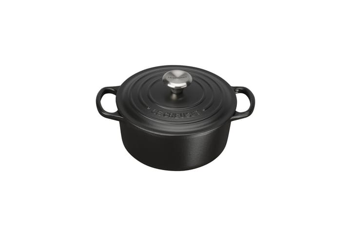 Le Creuset pyöreä pata Ø22 cm, Mattamusta Le Creuset