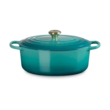 Le Creuset Signature ovaali pata 6,3 l - Bleu Riviera - Le Creuset