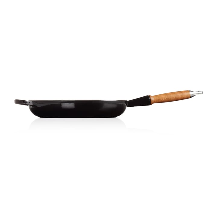 Le Creuset Signature -paistinpannu puukahvalla 28 cm, Black Onyx Le Creuset