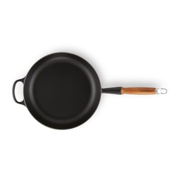 Le Creuset Signature -paistokasari puukahvalla 28 cm - Matte Black - Le Creuset