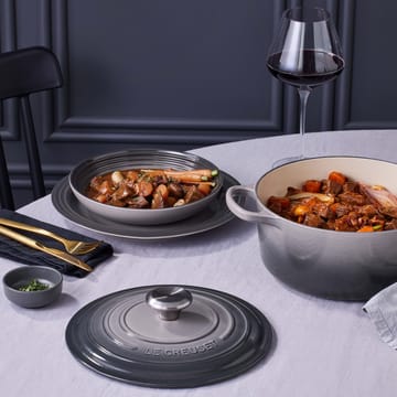 Le Creuset Signature -pastalautanen 22 cm - Flint - Le Creuset