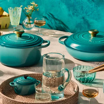 Le Creuset Signature Pyöreä pata 4.2 l - Bleu Riviera - Le Creuset