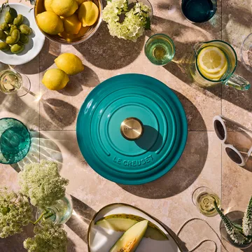Le Creuset Signature Pyöreä pata 4.2 l - Bleu Riviera - Le Creuset