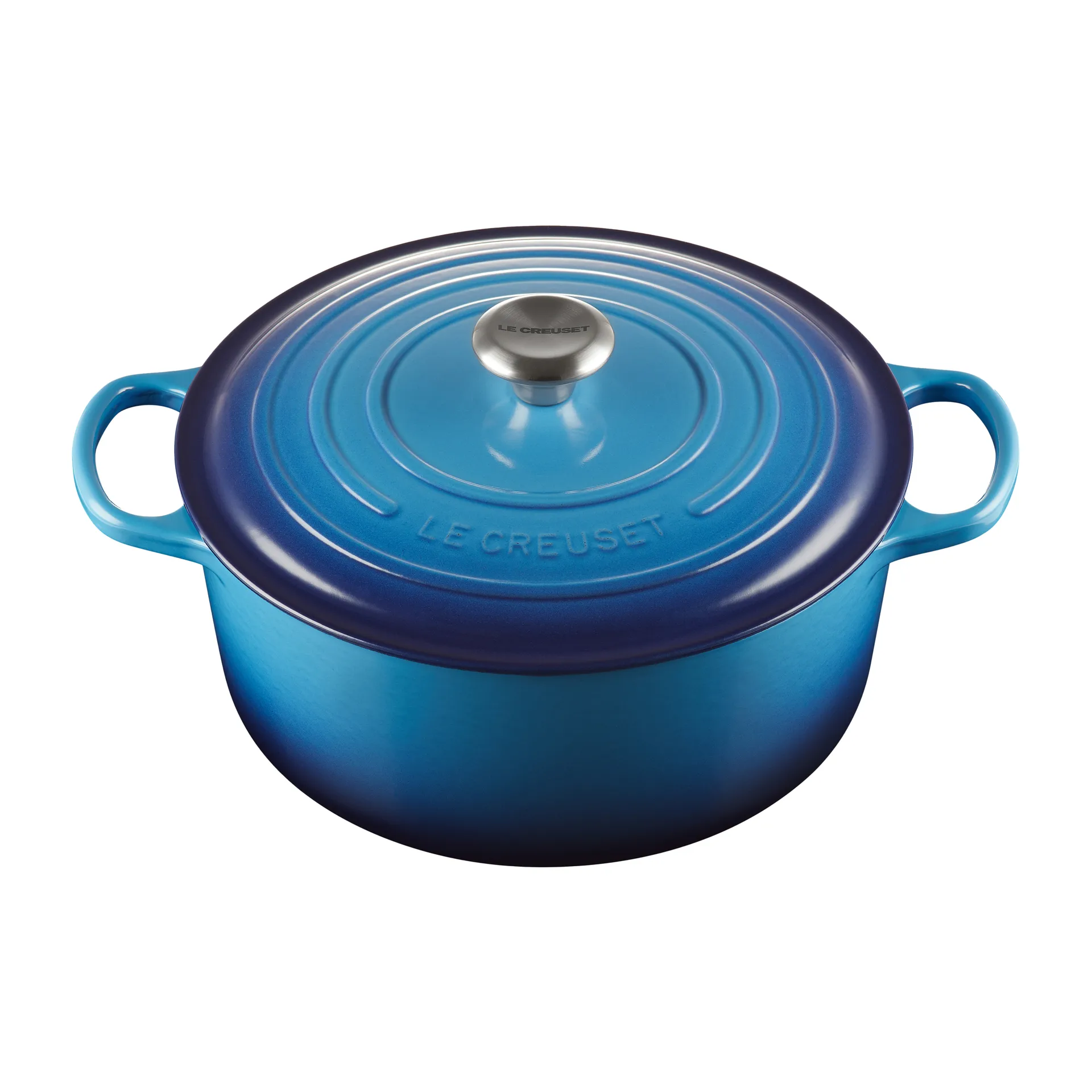 Le Creuset Signature pyöreä pata 6,7 l, Azure blue Le Creuset