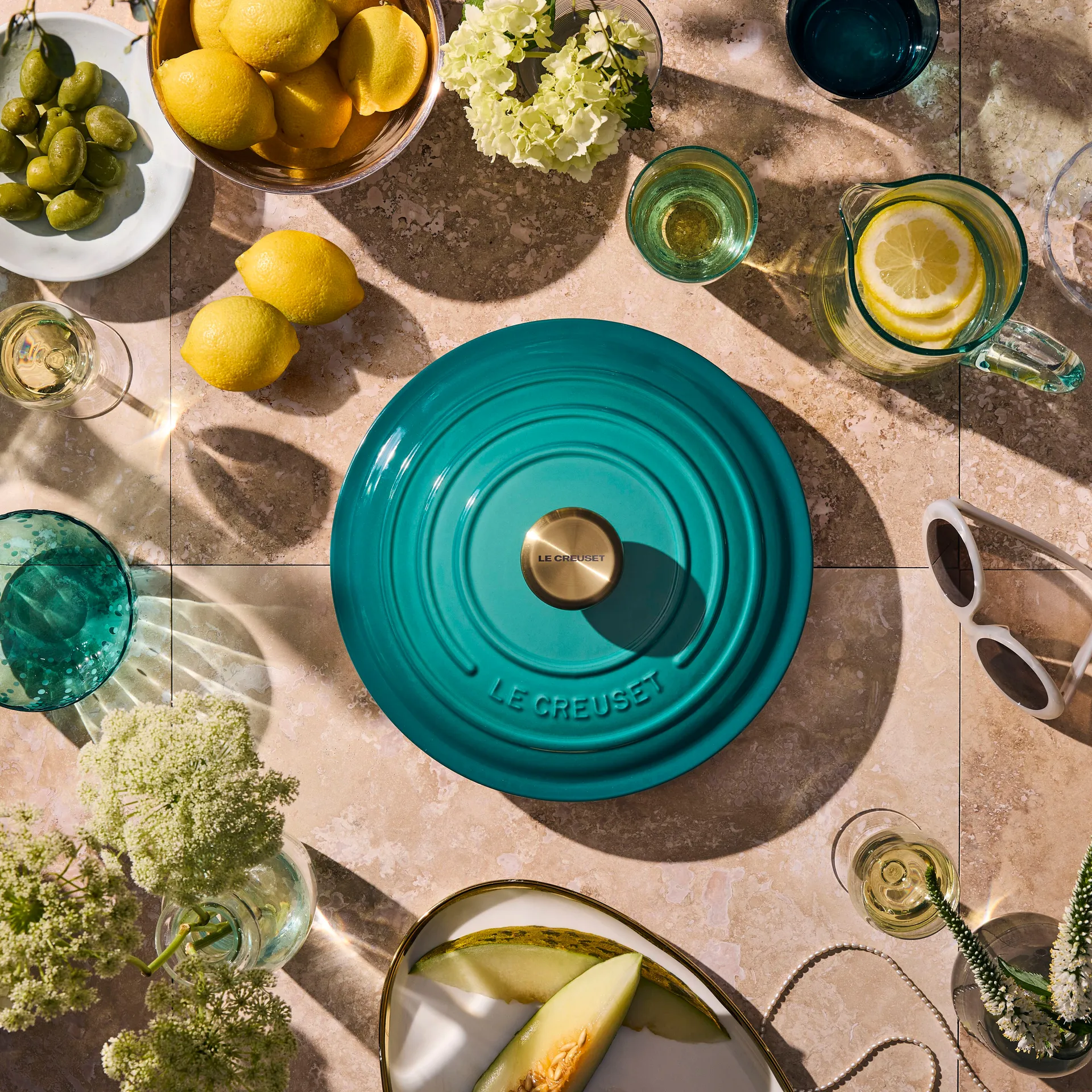 Le Creuset Signature pyöreä pata 6,7 l, Bleu Riviera Le Creuset