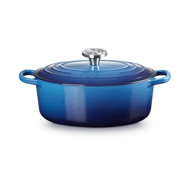 Le Creuset Signature valurauta ovaali pata, Azure, 4,1 l Le Creuset