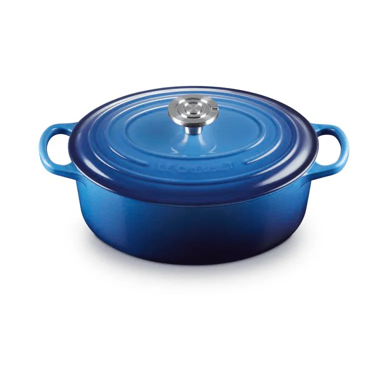 Le Creuset Signature valurauta ovaali pata, Azure, 4,1 l Le Creuset