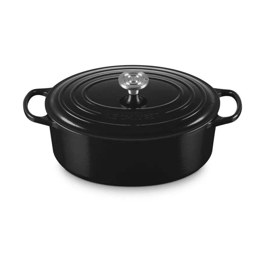 Le Creuset Signature valurauta ovaali pata, Black, 6,3 l Le Creuset